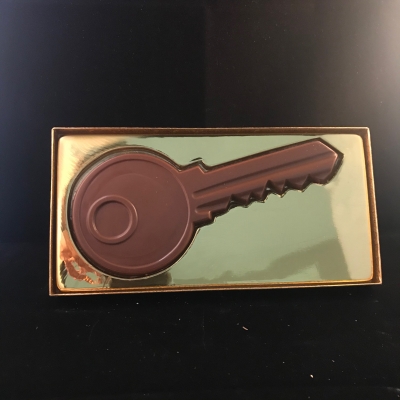 Chocolade sleutel in luxe doos